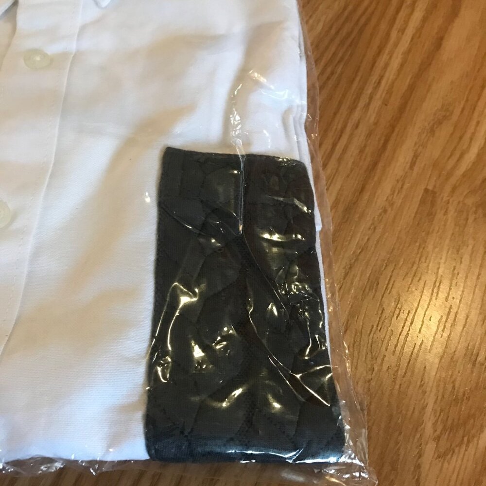 American Rag Dress Shirt Mens X-Large White Button Down 100% Cotton Black Pocket - Picture 2 of 4